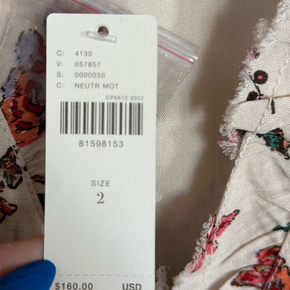 Anthropologie Pilcroe NWT ruffle collar button down dress size 2 - Picture 4 of 10